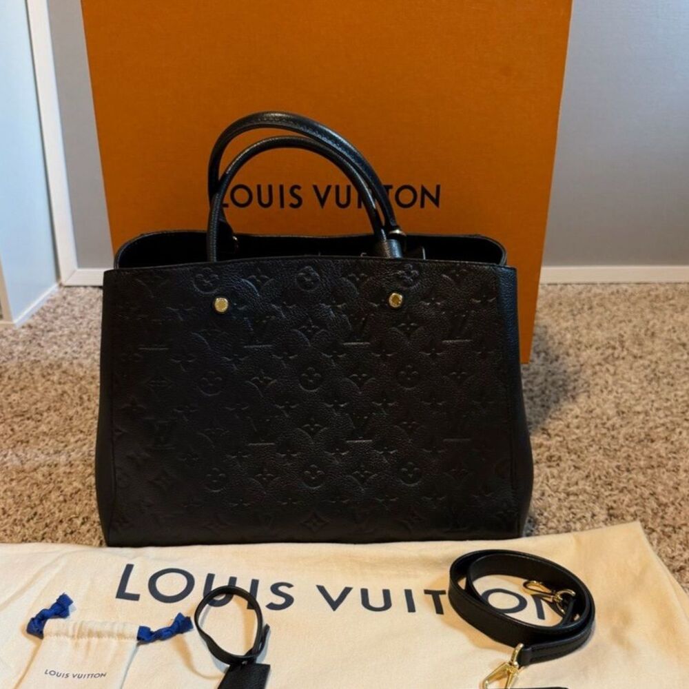 RARE Louis Vuitton Montaigne GM Empriente Noir
